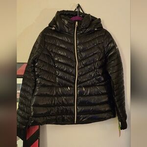 BCBGeneration Shiny Black Puffer Jacket
